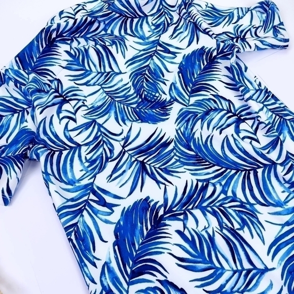 Tommy Bahamas Blue White Floral Golf Dress Sz Xs - Picture 11 of 12